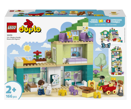 Klocki LEGO® LEGO DUPLO 10470 Nowoczesny dom rodzinny 3 w 1 z figurkami